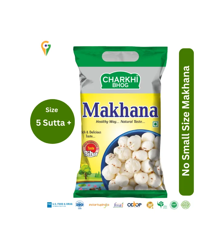 Charkhi Bhog Makhana - Premium 5 Sutta+ Grade